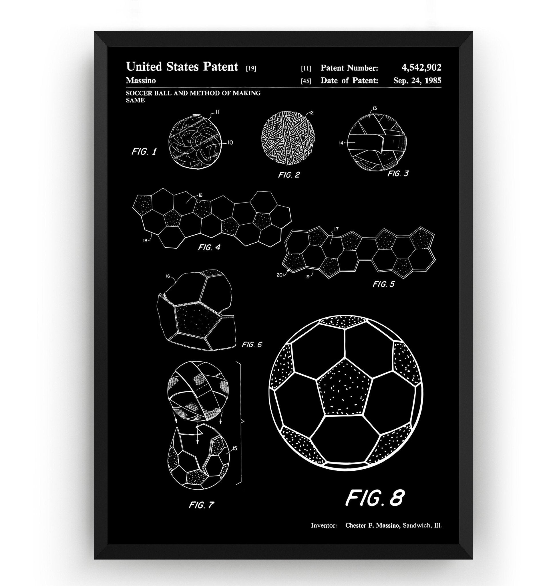 Football Making Method Patent Print - Magic Posters