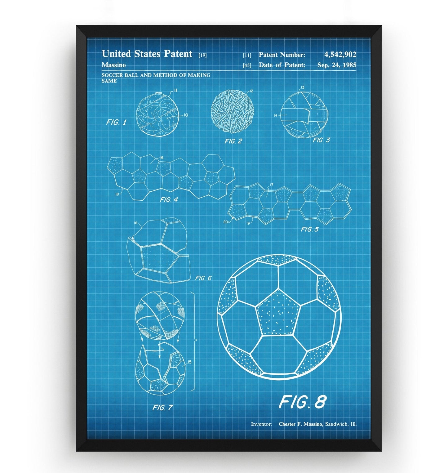 Football Making Method Patent Print - Magic Posters