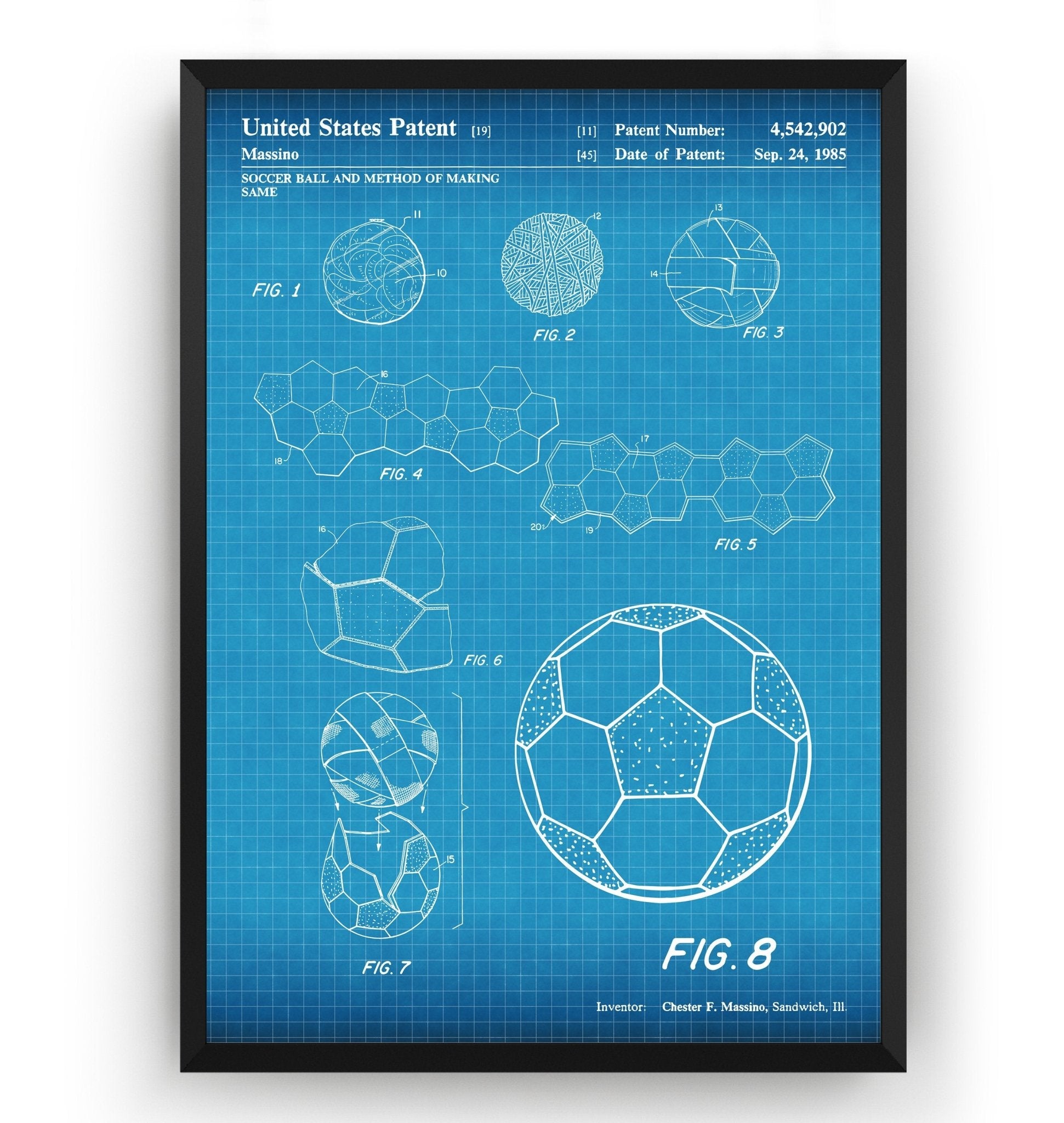 Football Making Method Patent Print - Magic Posters