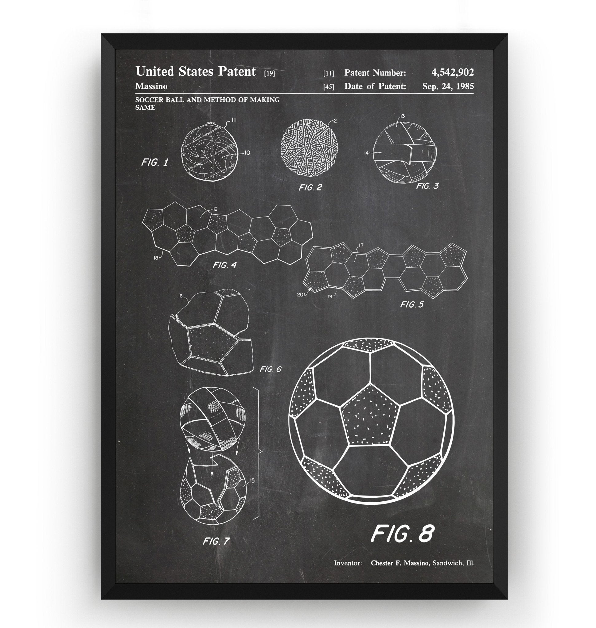 Football Making Method Patent Print - Magic Posters