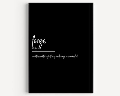 Forge Definition Print - Magic Posters