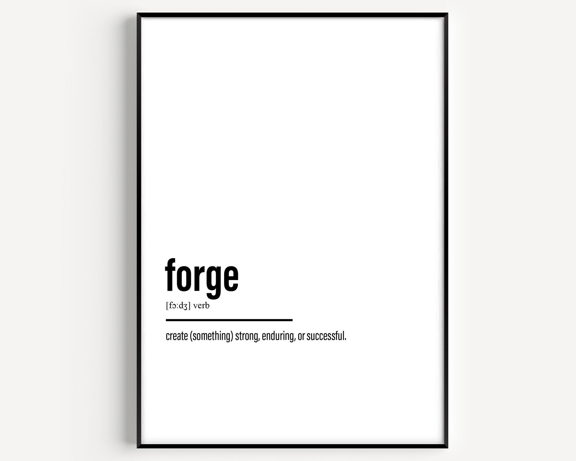 Forge Definition Print - Magic Posters