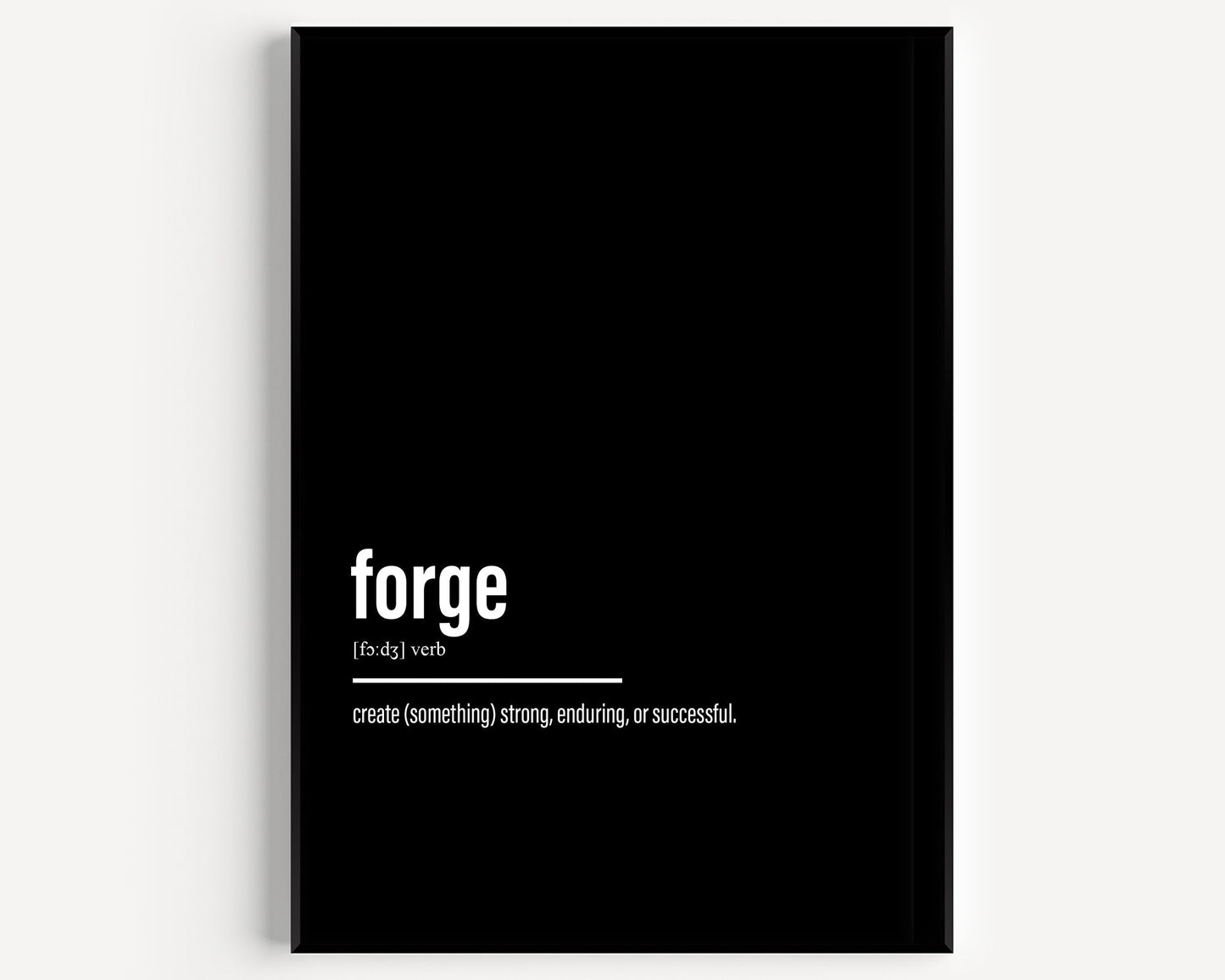 Forge Definition Print - Magic Posters