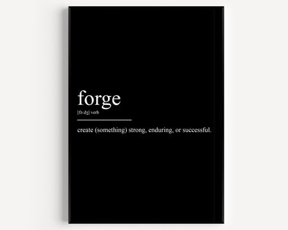 Forge Definition Print - Magic Posters