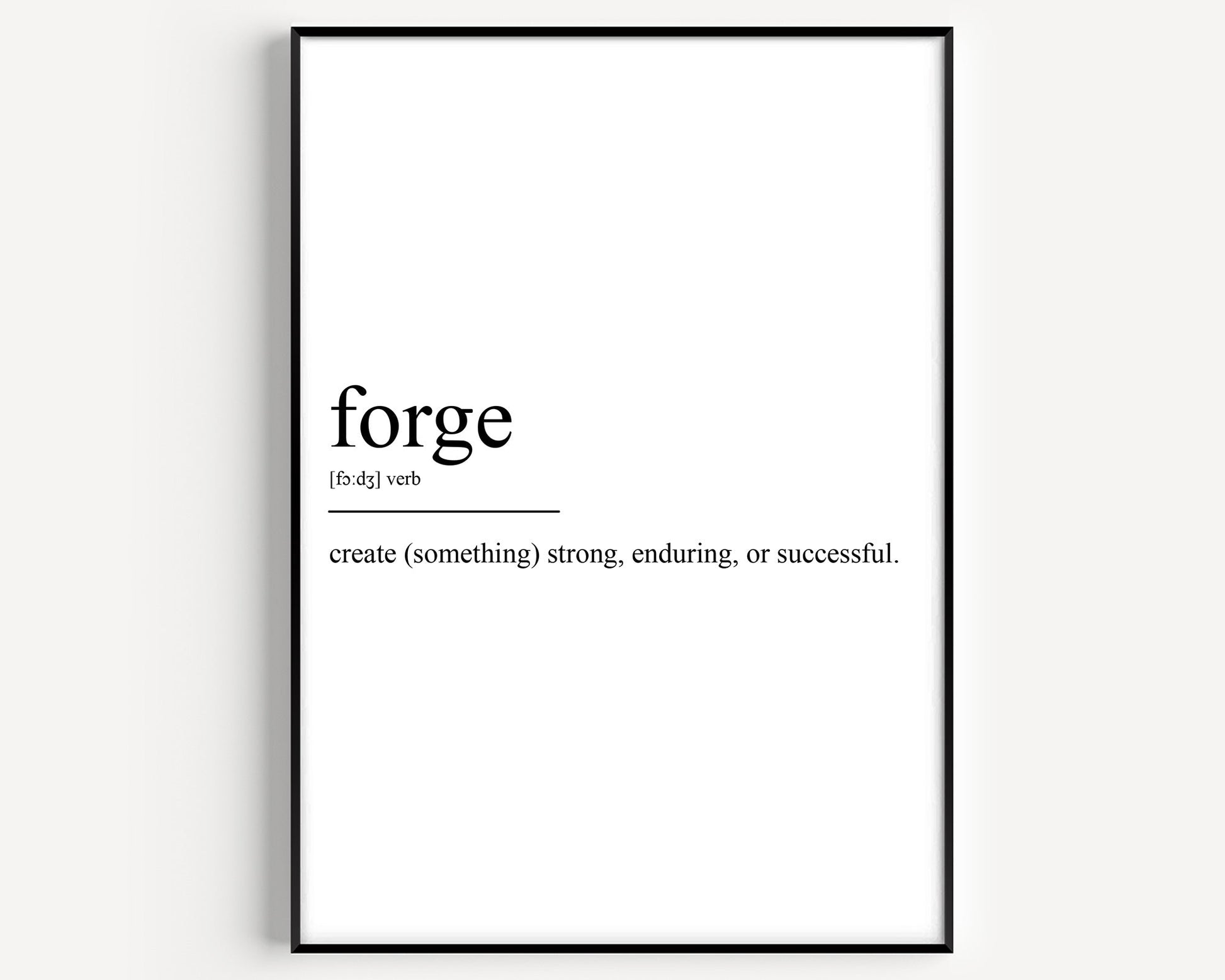 Forge Definition Print - Magic Posters