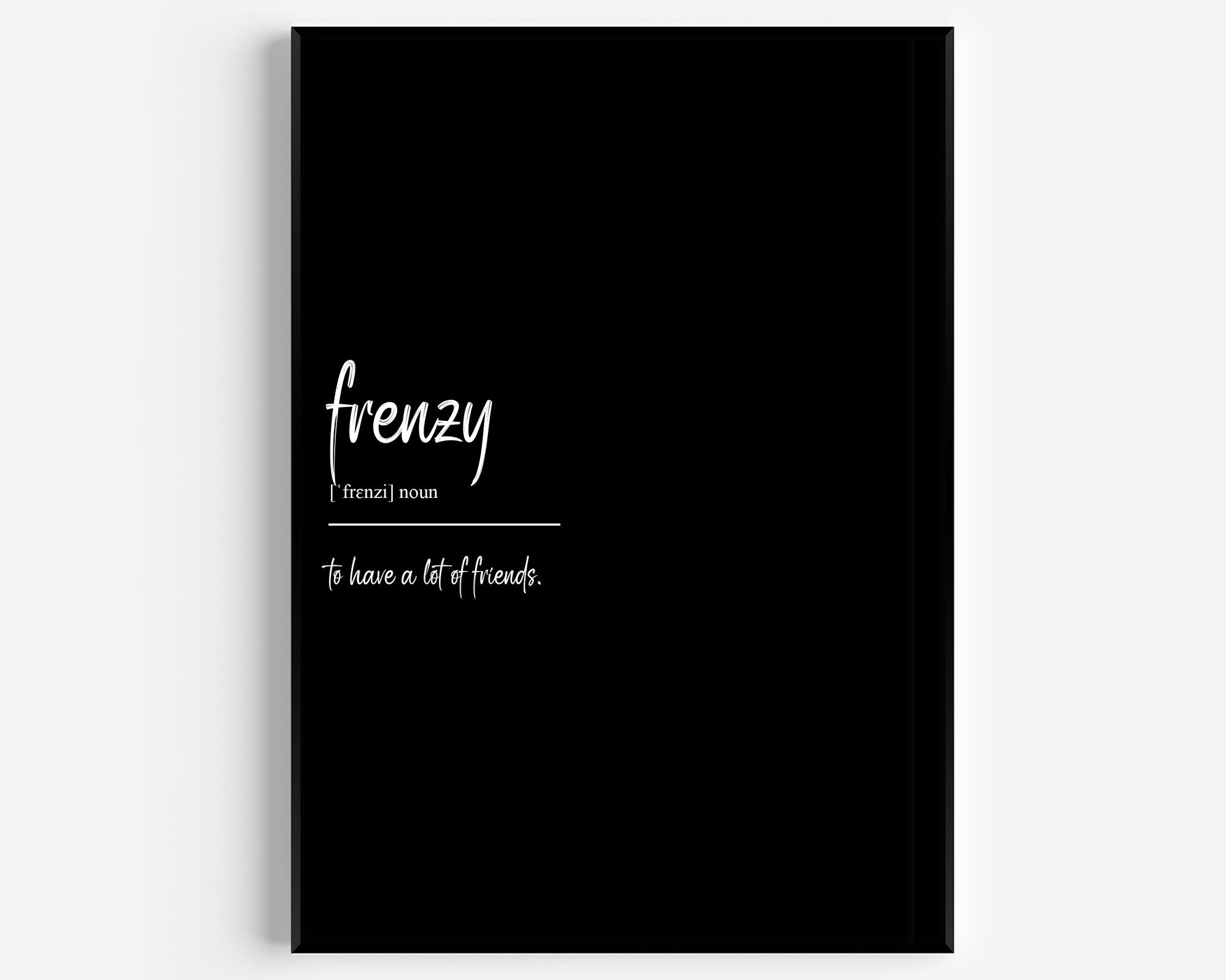 Frenzy Definition Print - Magic Posters