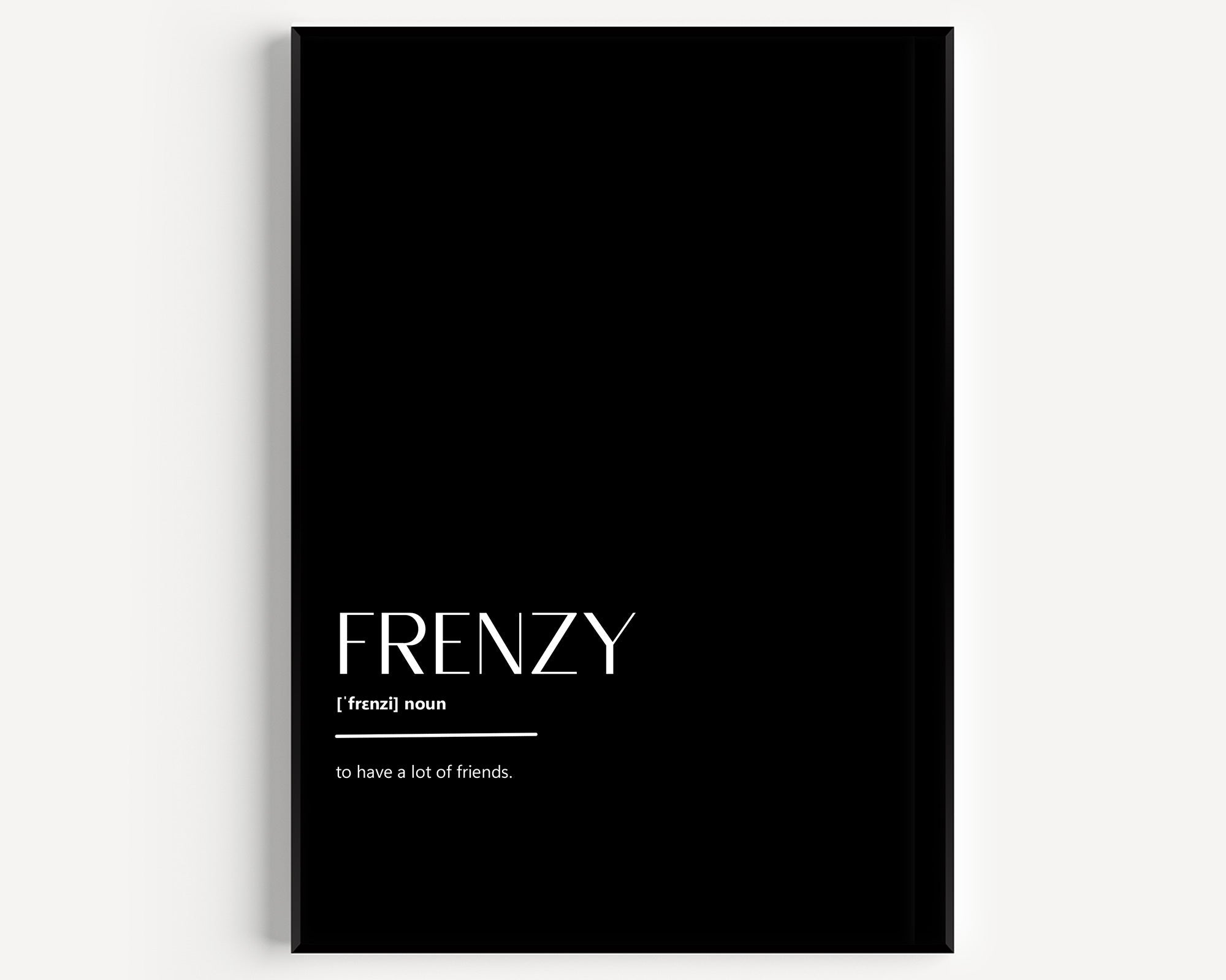 Frenzy Definition Print - Magic Posters