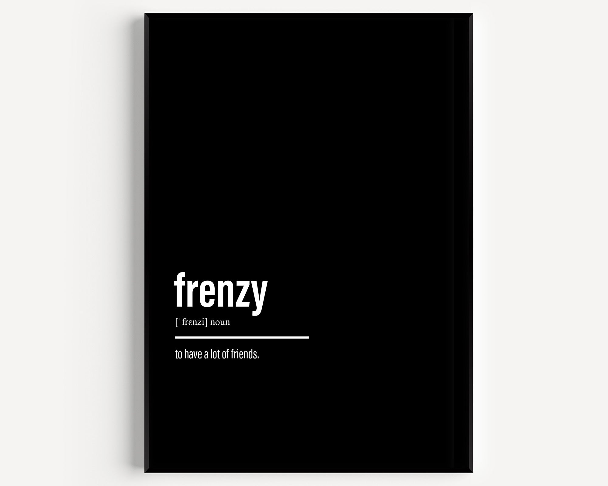 Frenzy Definition Print - Magic Posters