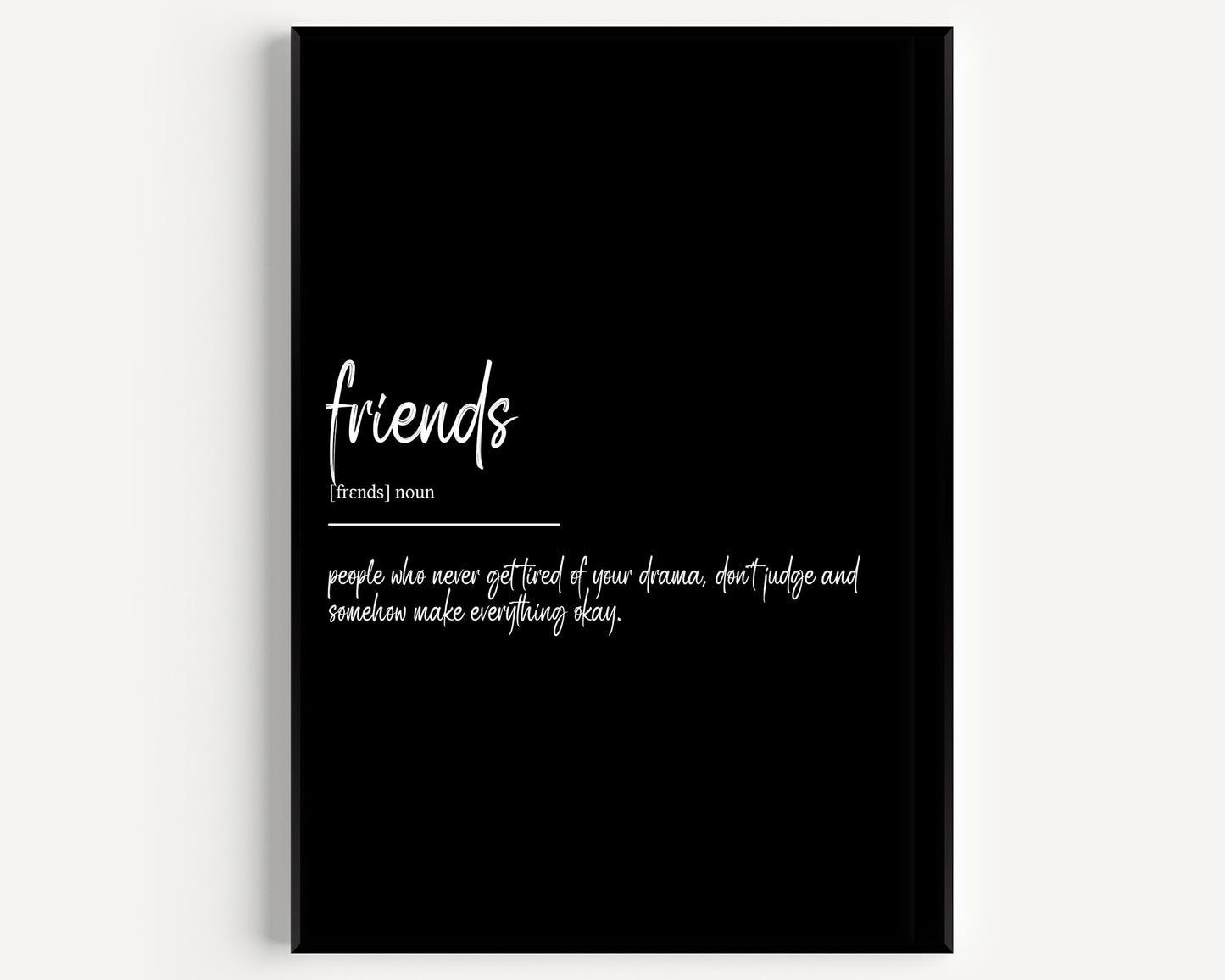 Friends Definition Print - Magic Posters