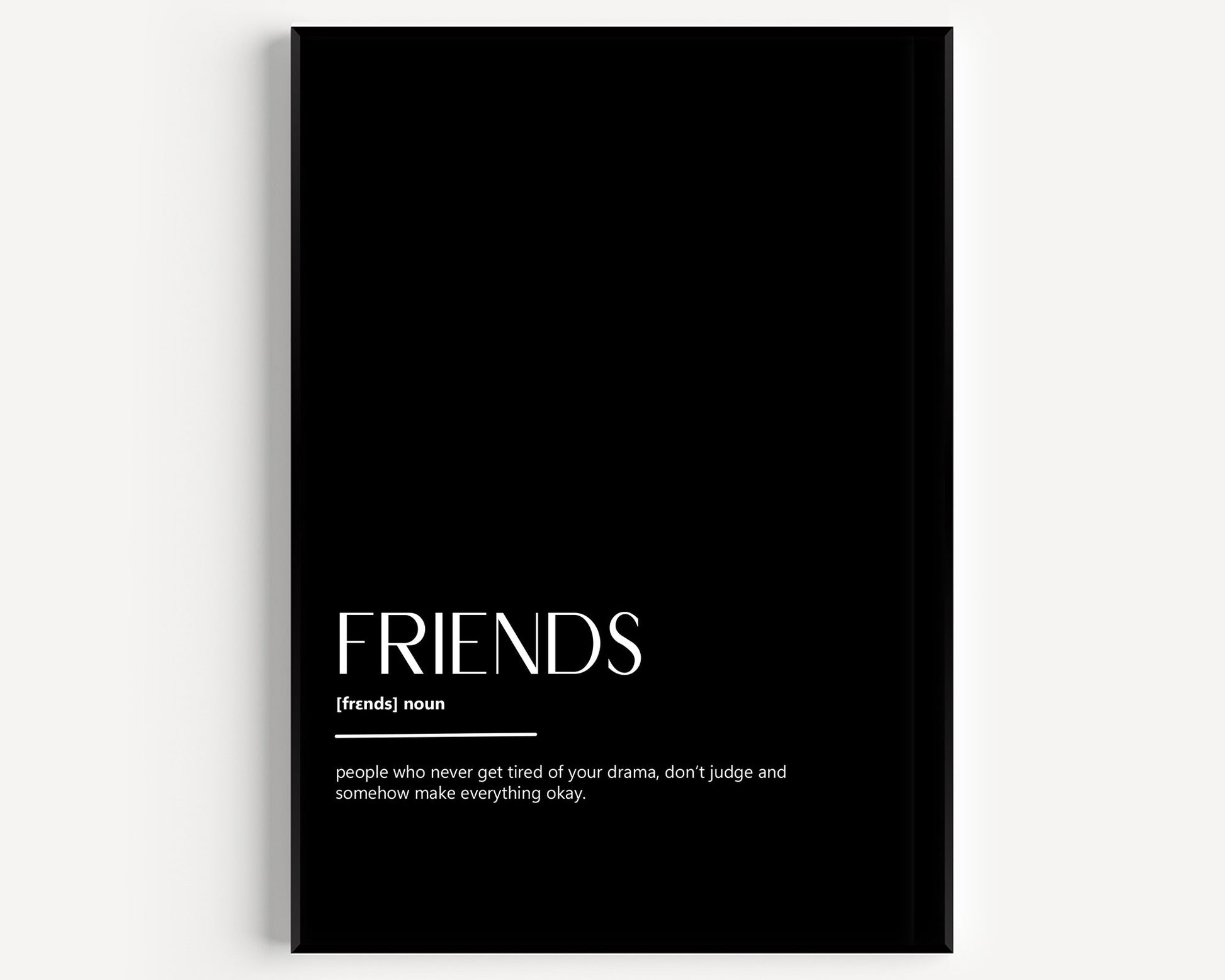 Friends Definition Print - Magic Posters