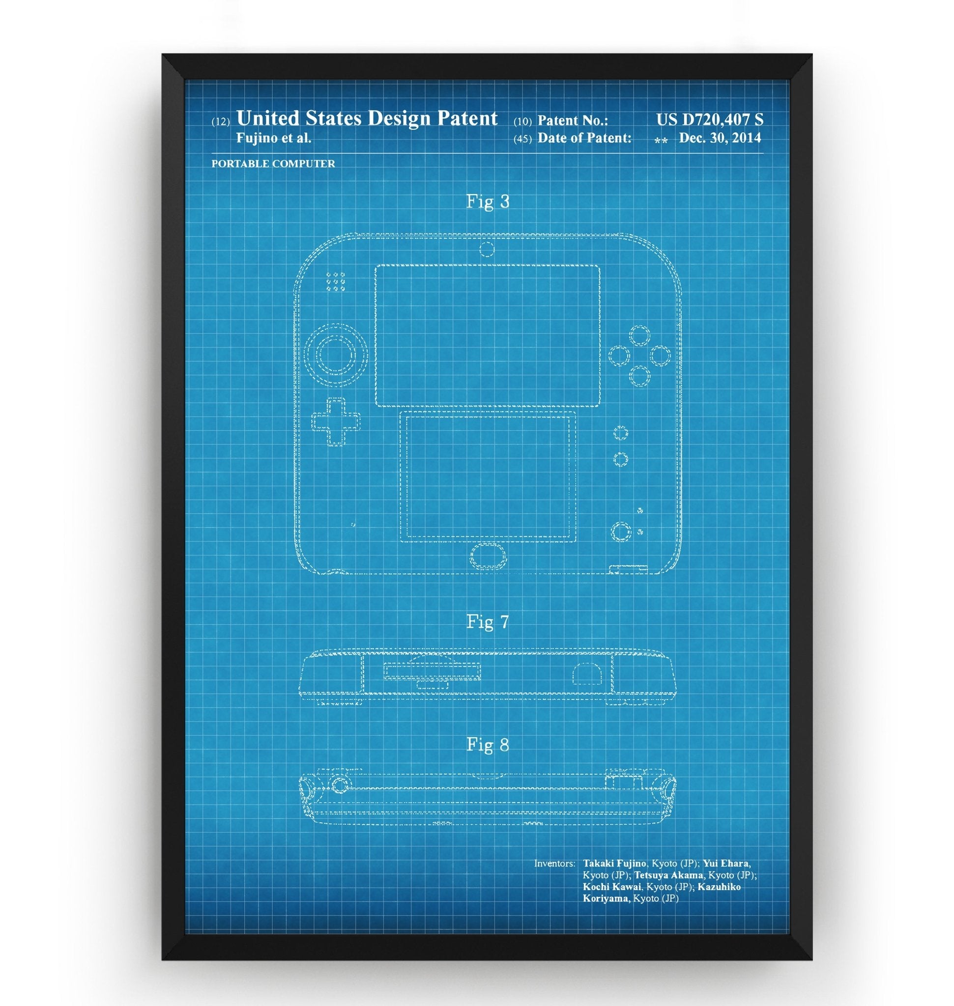 Game Boy 2DS 2014 Patent Print - Magic Posters