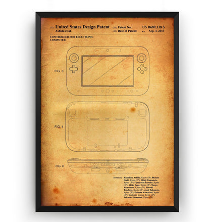 Game Controller 2013 Patent Print - Magic Posters