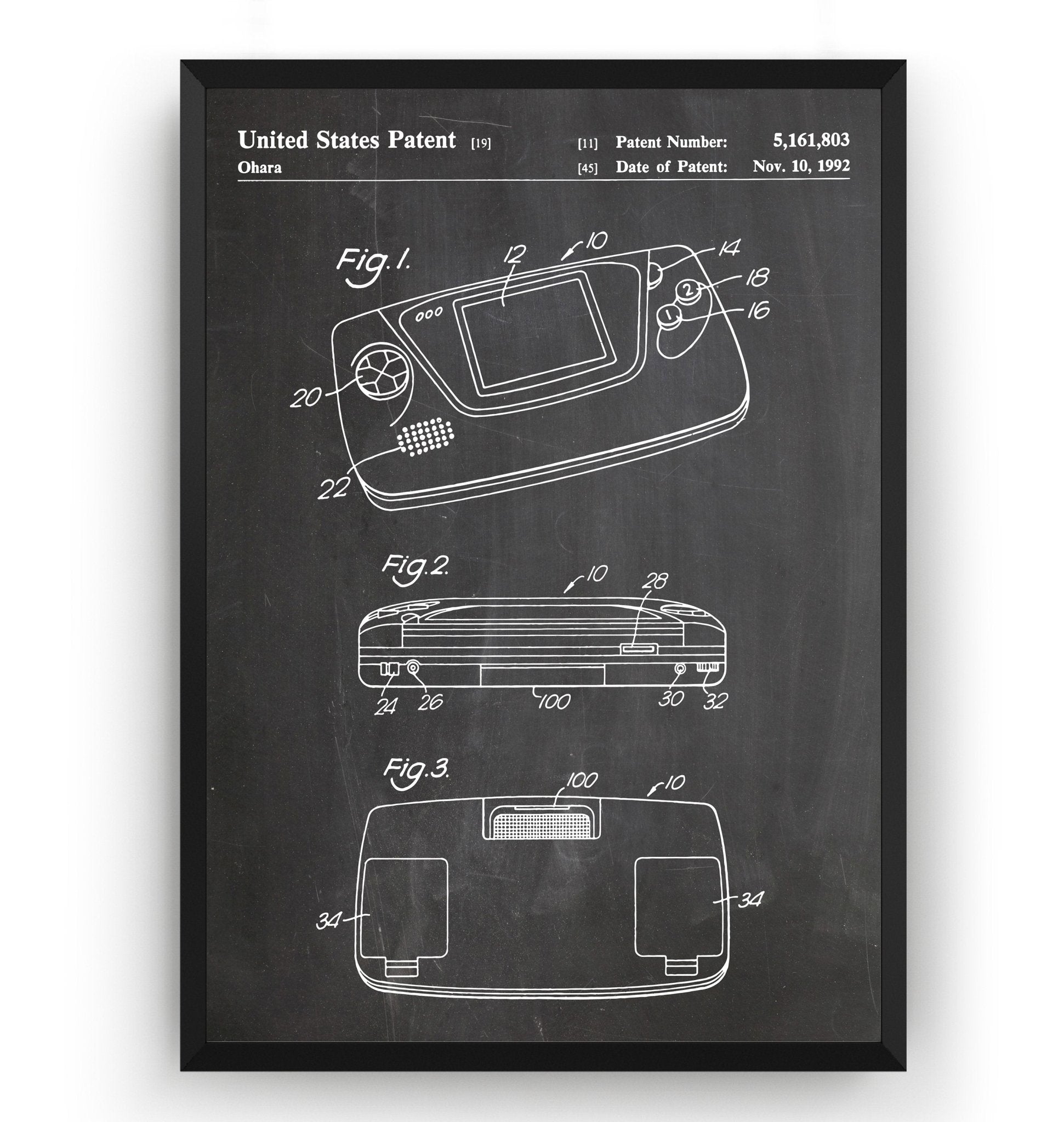 Game Gear Patent Print - Magic Posters