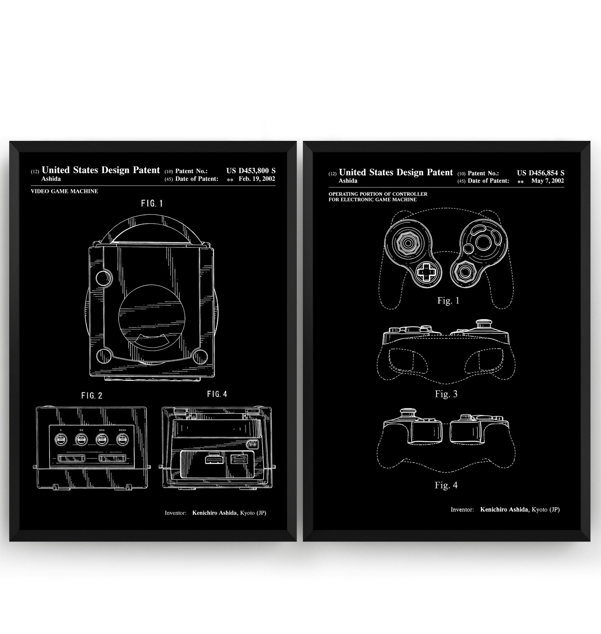 Gamecube Set Of 2 Patent Prints - Magic Posters