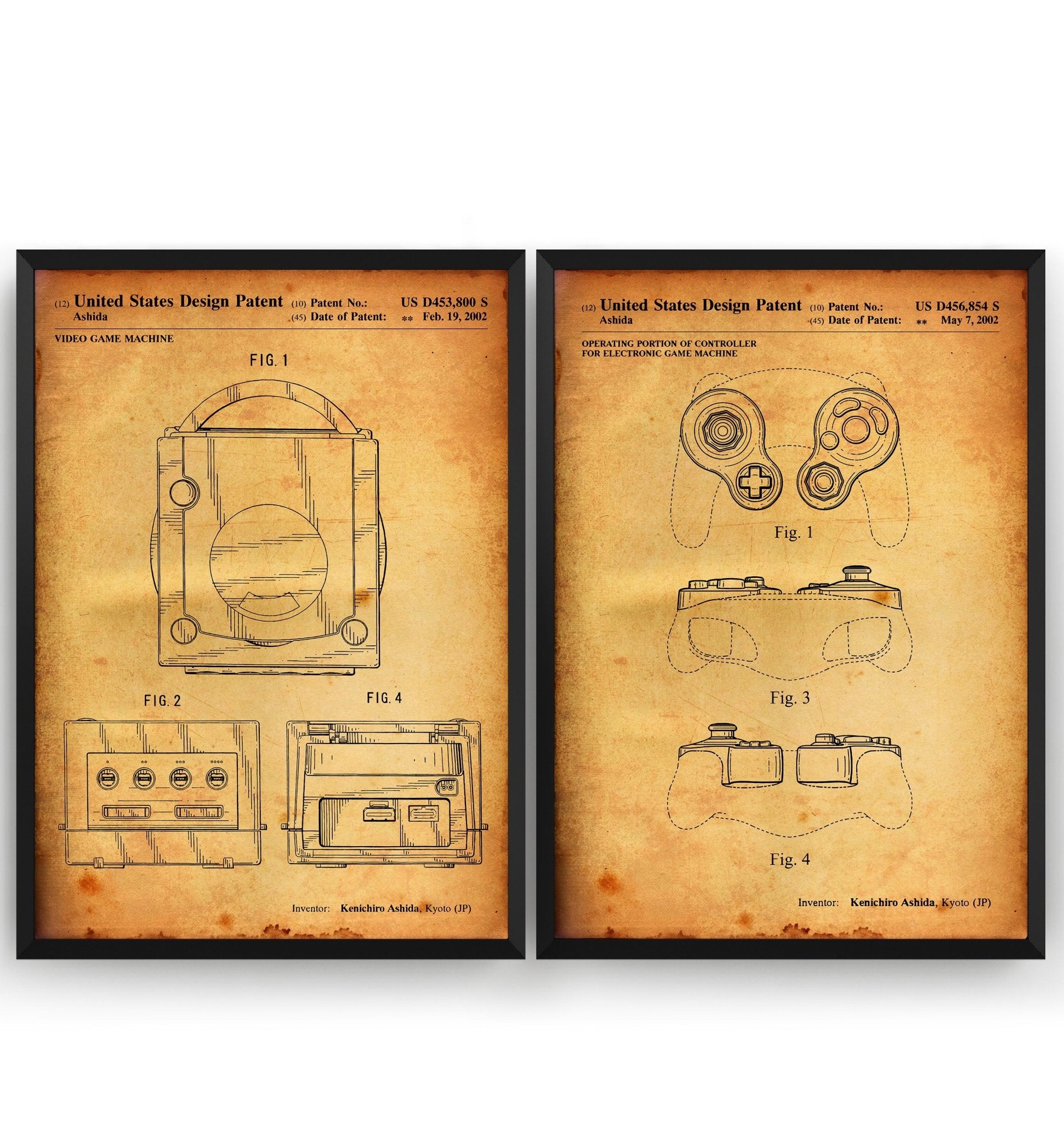 Gamecube Set Of 2 Patent Prints - Magic Posters