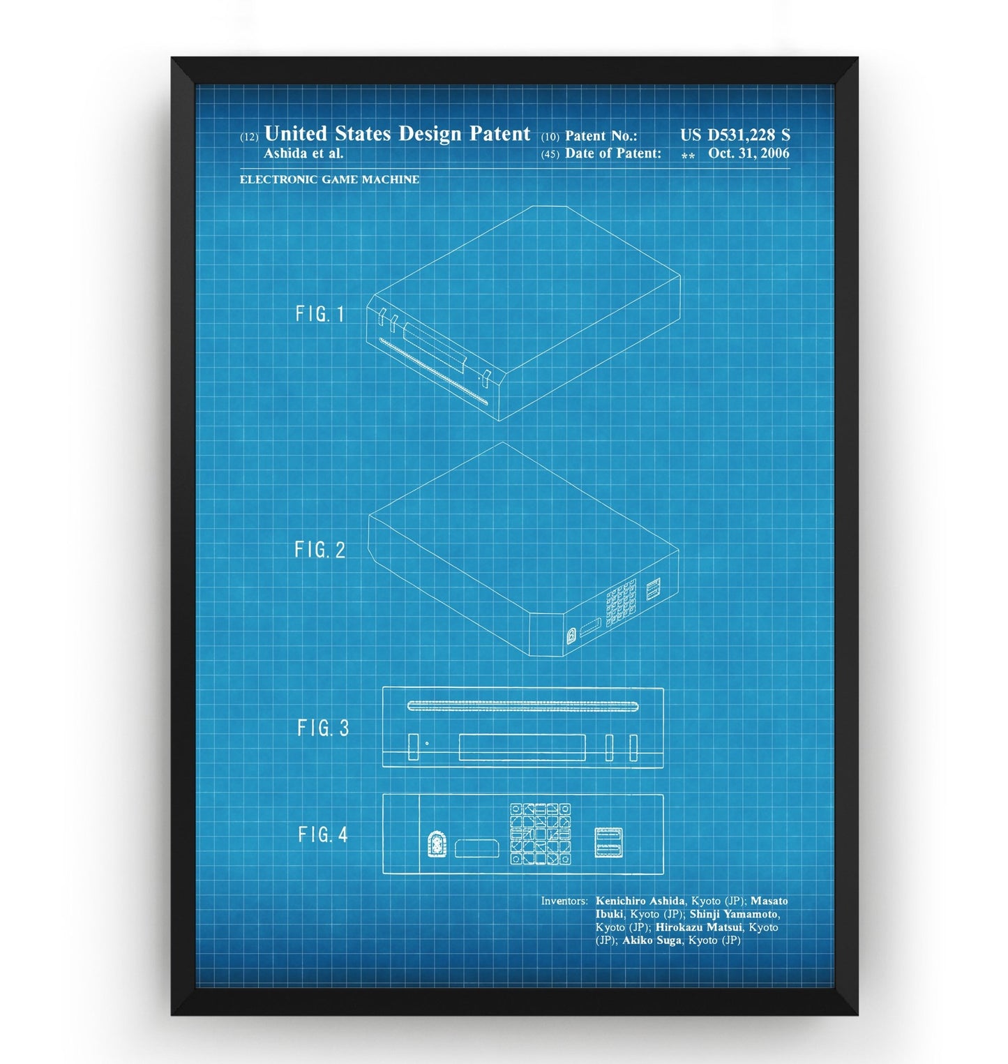 Games Console 2006 Patent Print - Magic Posters