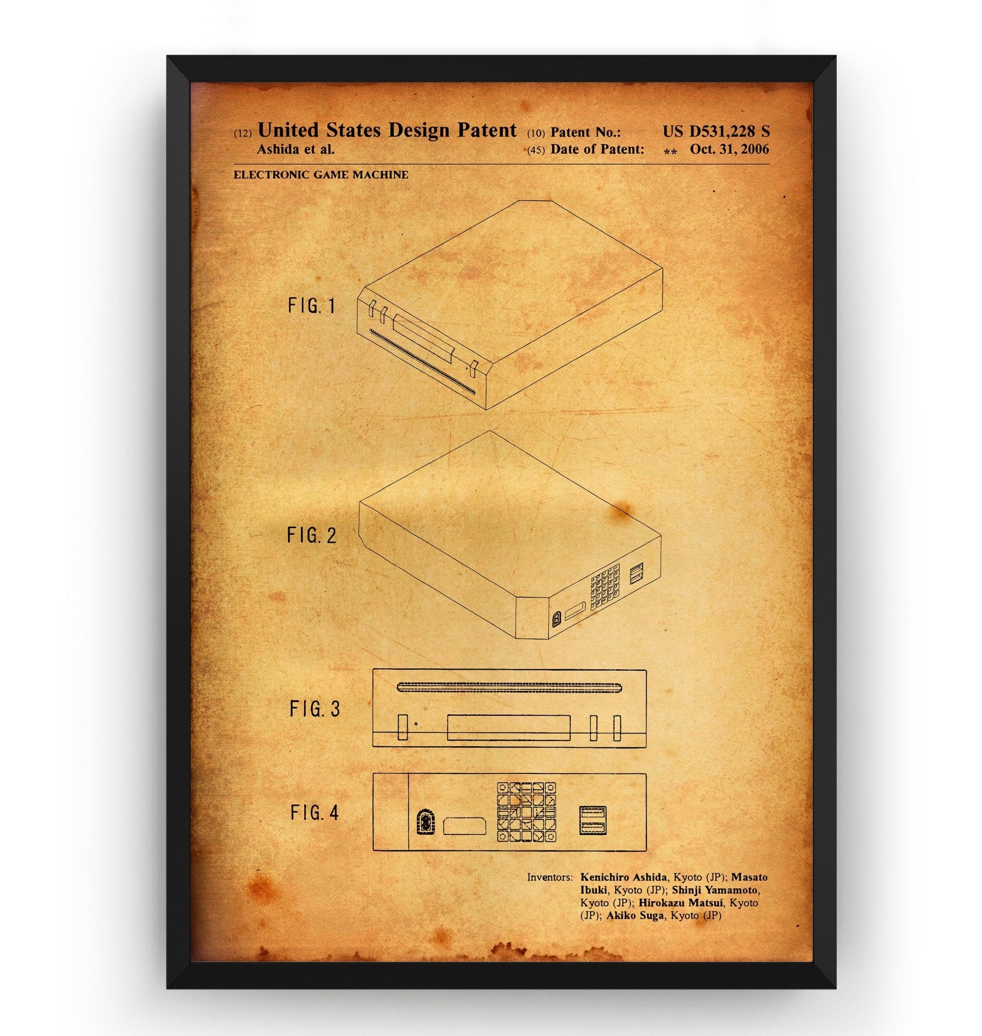 Games Console 2006 Patent Print - Magic Posters