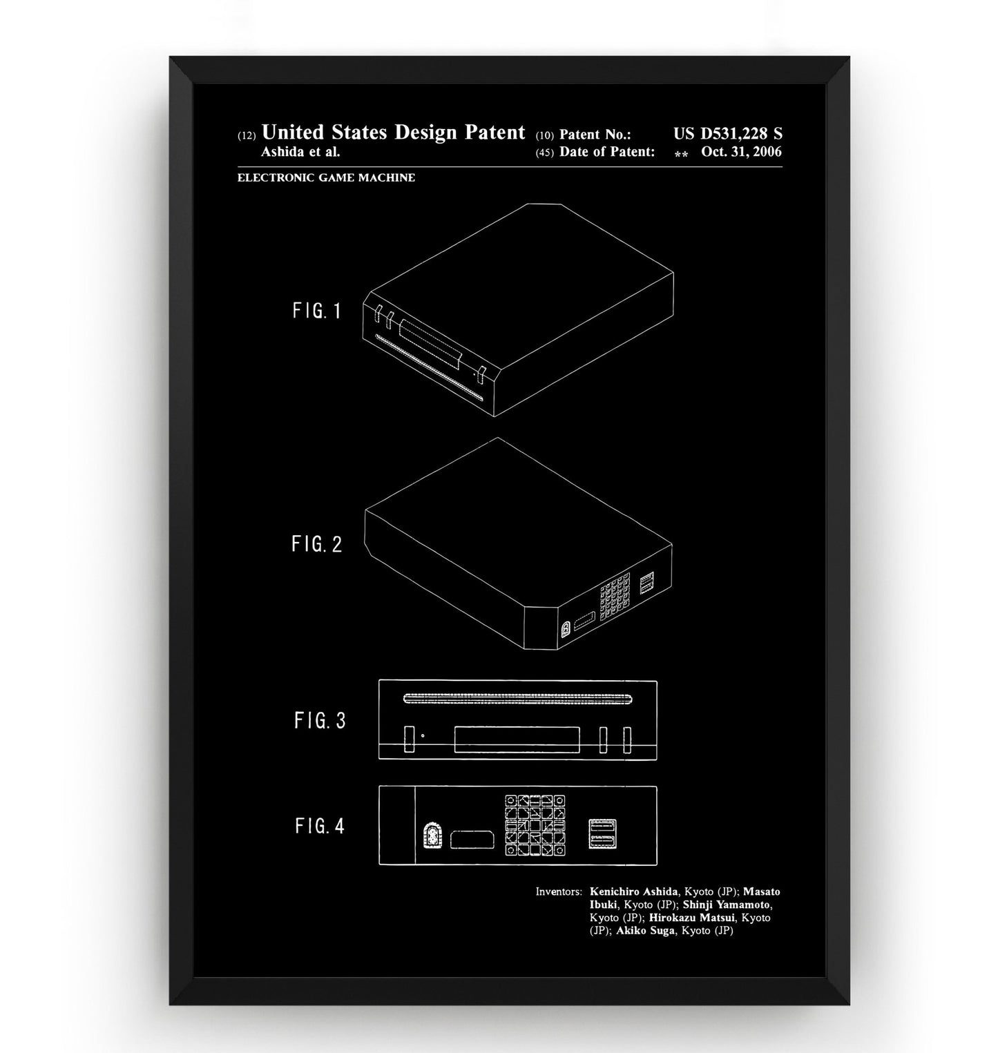 Games Console 2006 Patent Print - Magic Posters