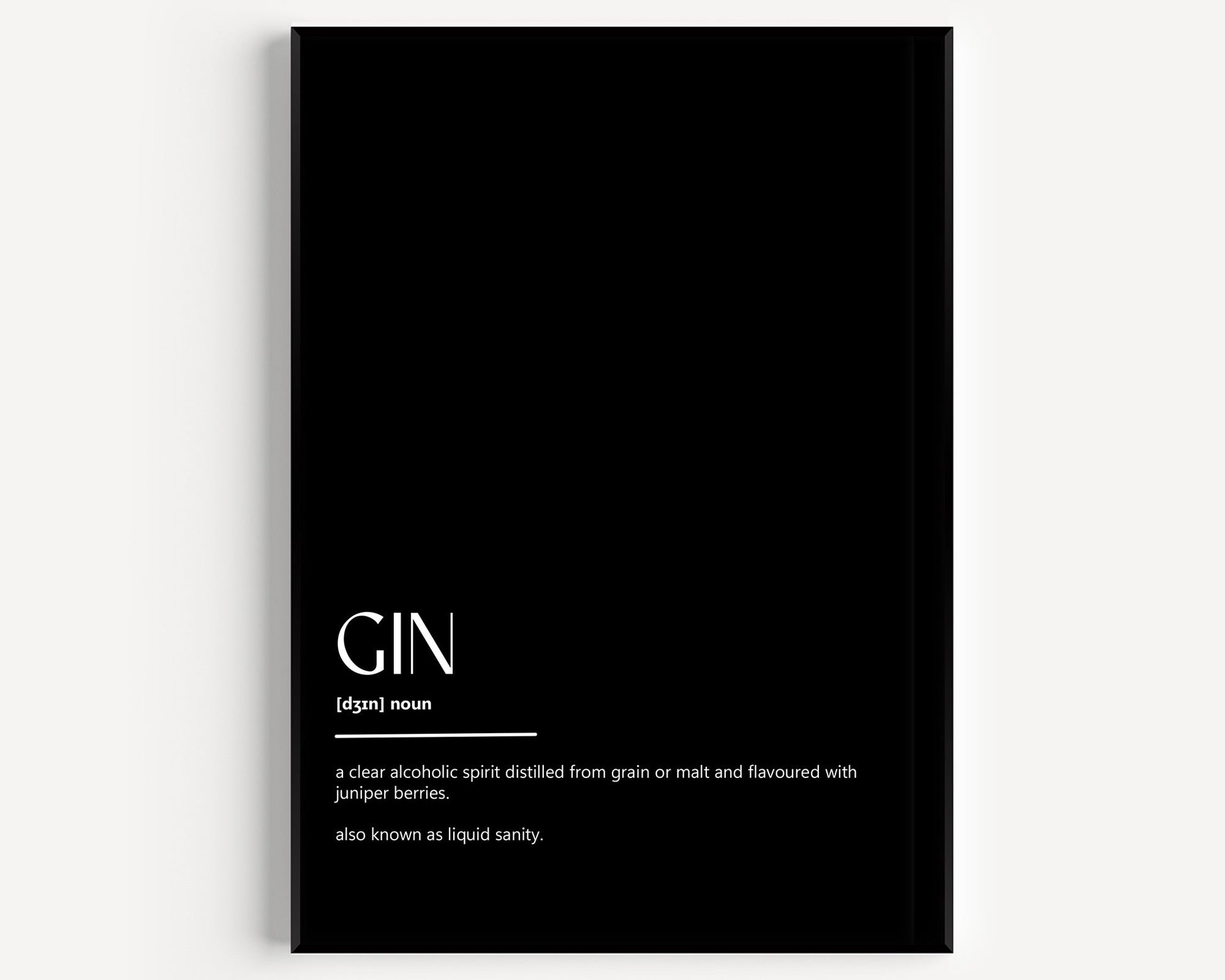 Gin Definition Print - Magic Posters