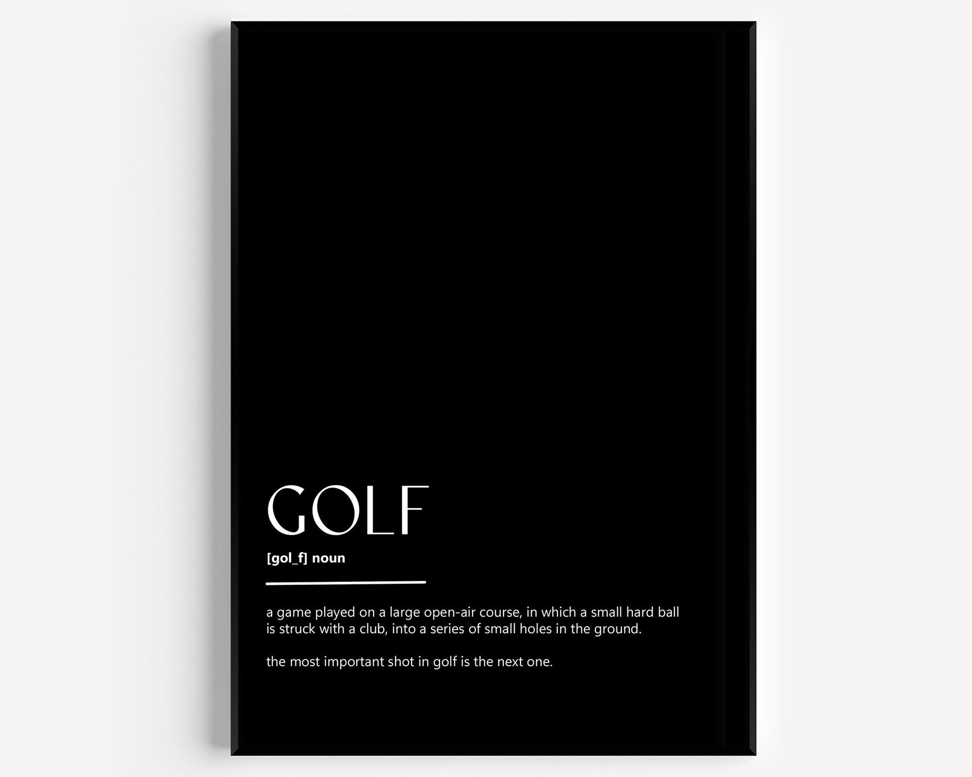 Golf Definition Print - Magic Posters