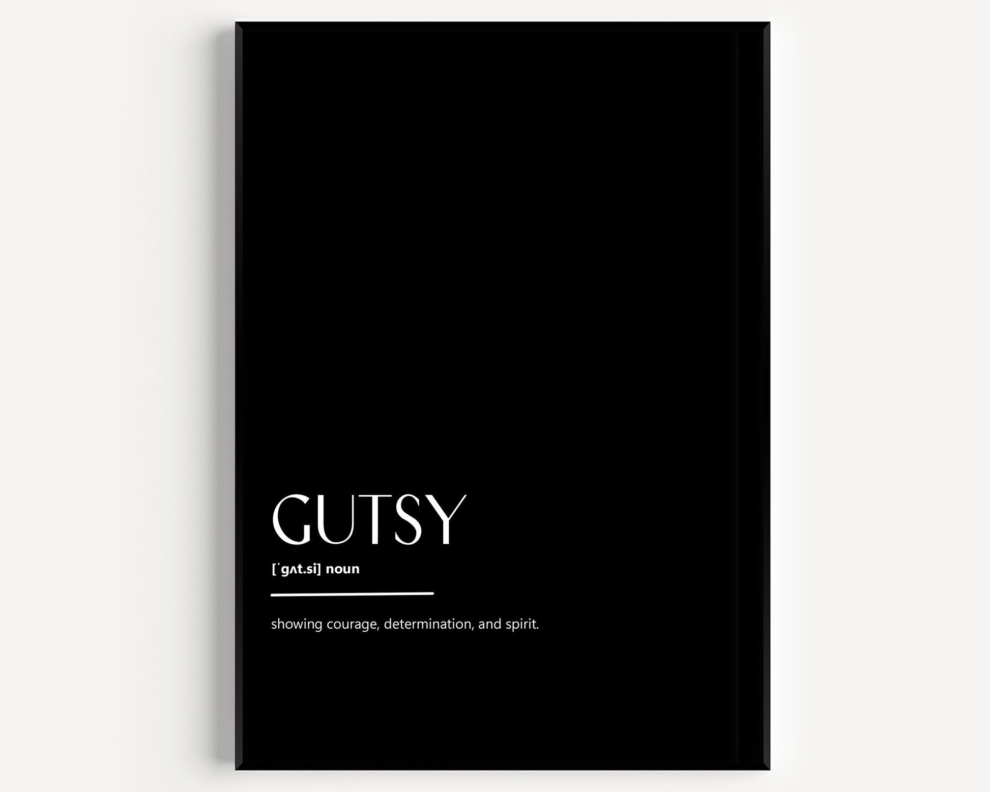 Gutsy Definition Print - Magic Posters