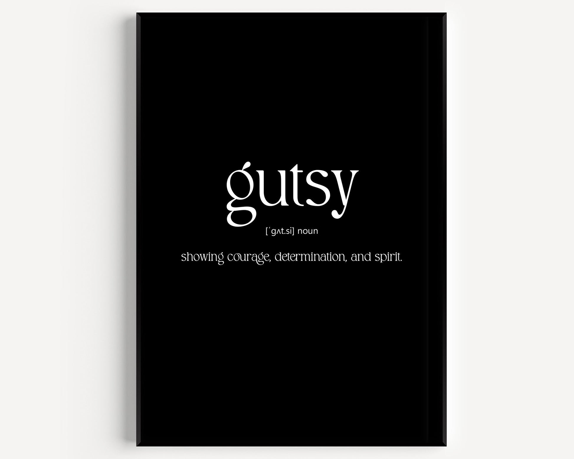 Gutsy Definition Print - Magic Posters