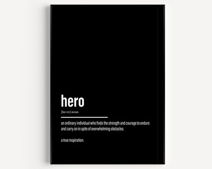 Hero Definition Print - Magic Posters