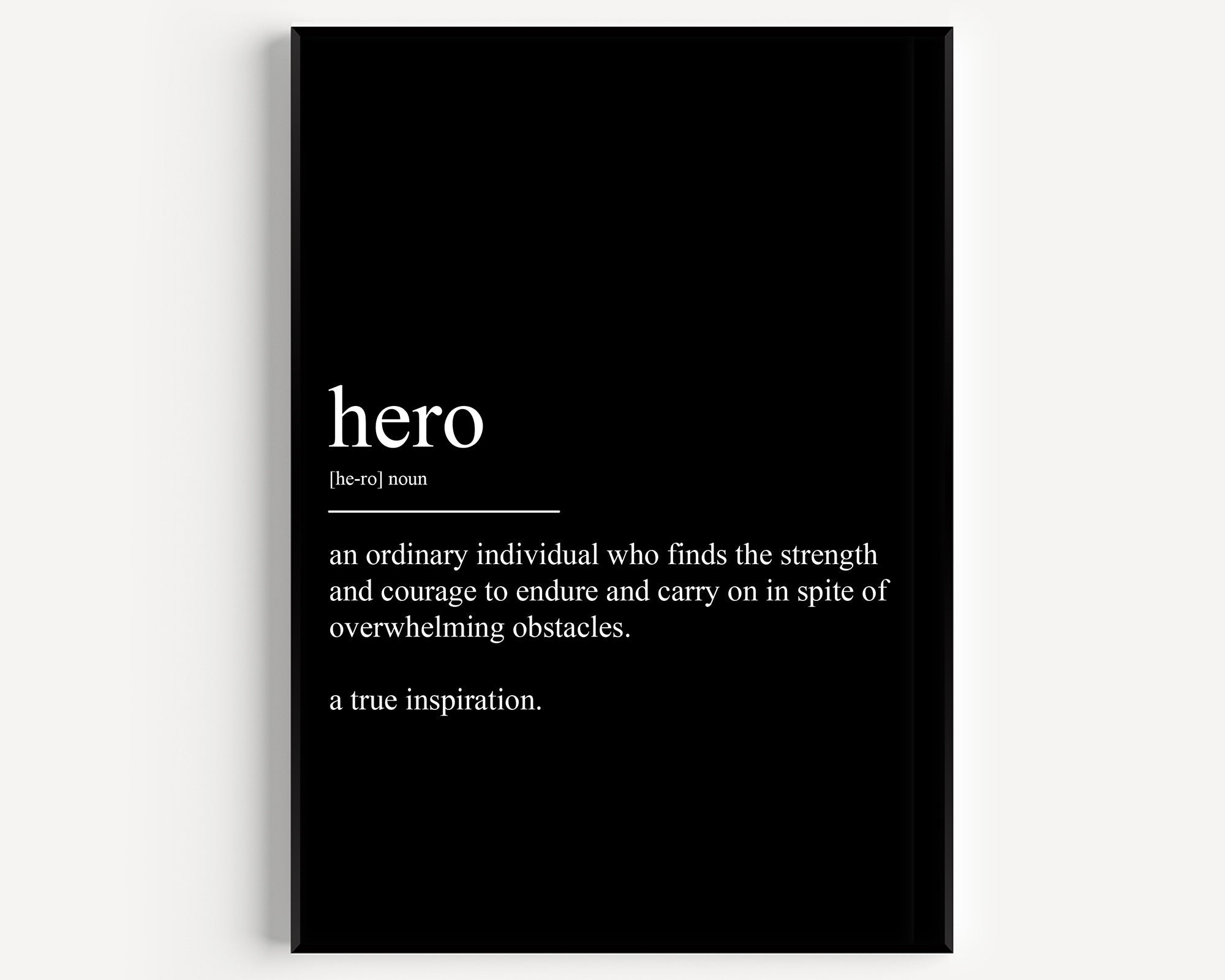 Hero Definition Print - Magic Posters