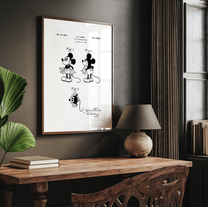 Mickey Mouse Patent Print - Magic Posters