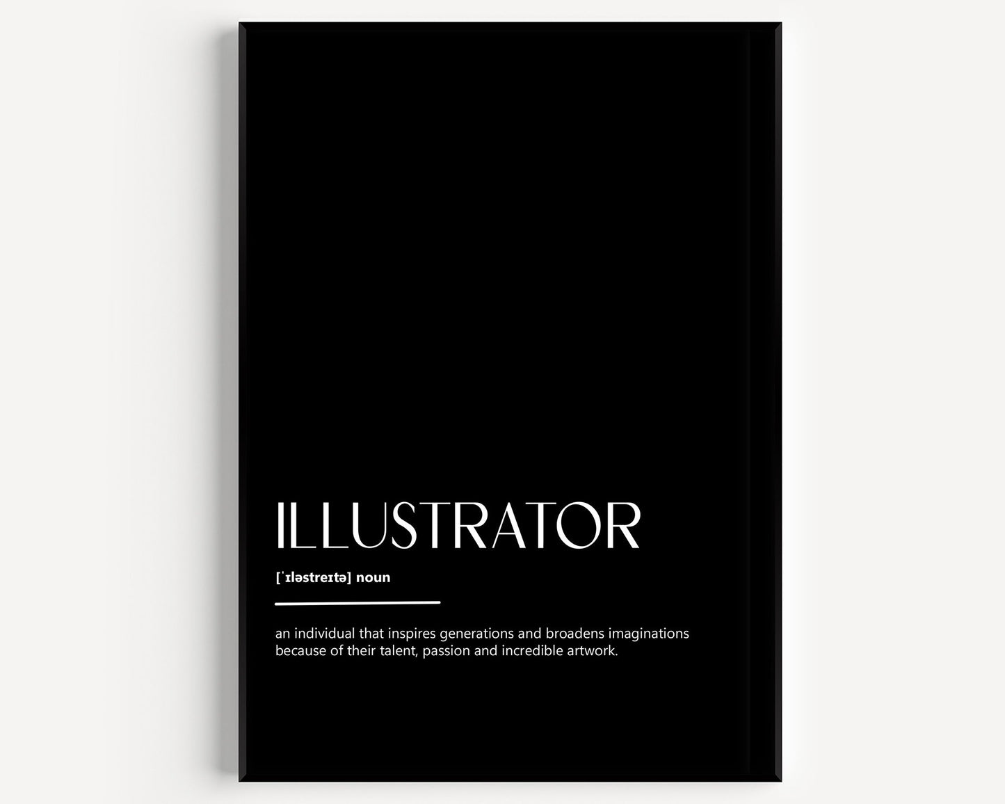 Illustrator Definition Print - Magic Posters