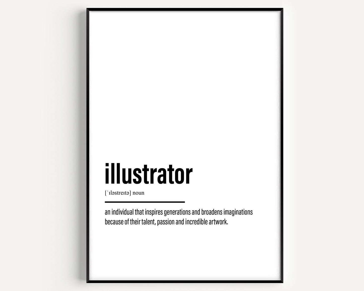 Illustrator Definition Print - Magic Posters