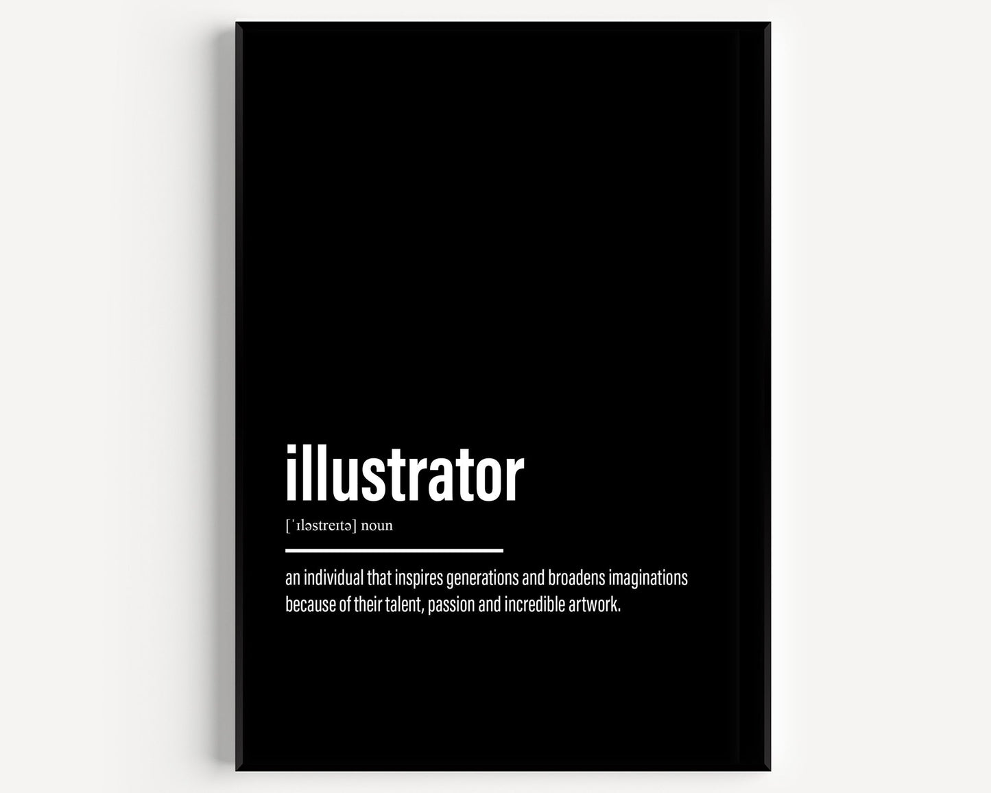 Illustrator Definition Print - Magic Posters