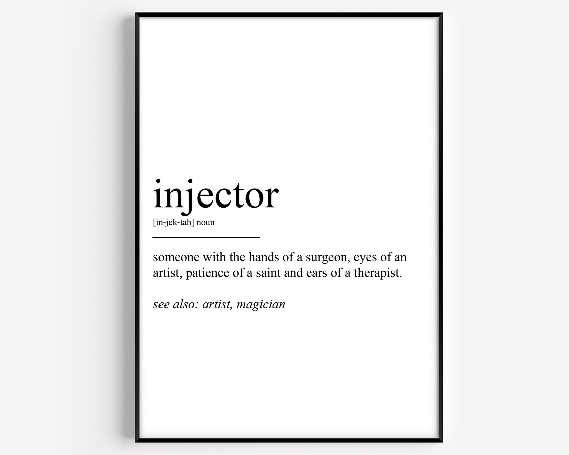 Injector Definition Print - Magic Posters