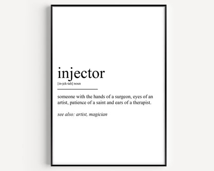 Injector Definition Print - Magic Posters