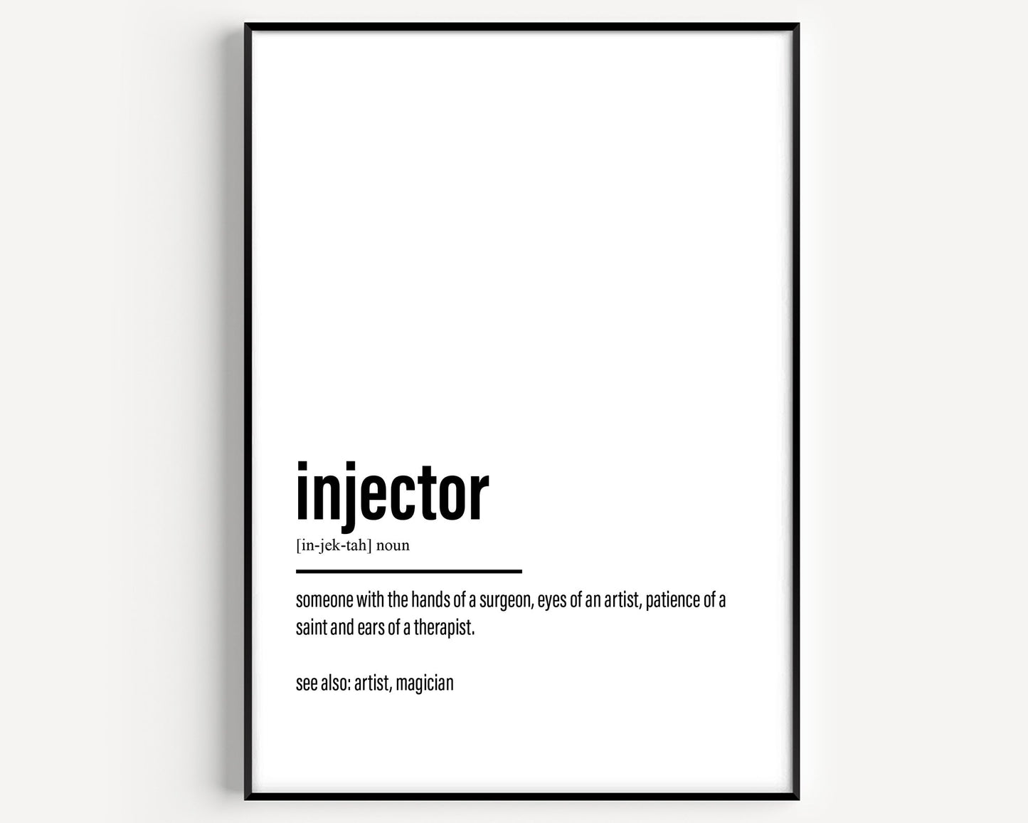 Injector Definition Print - Magic Posters