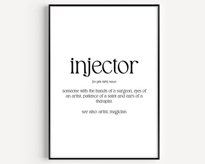 Injector Definition Print - Magic Posters