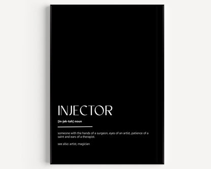 Injector Definition Print - Magic Posters