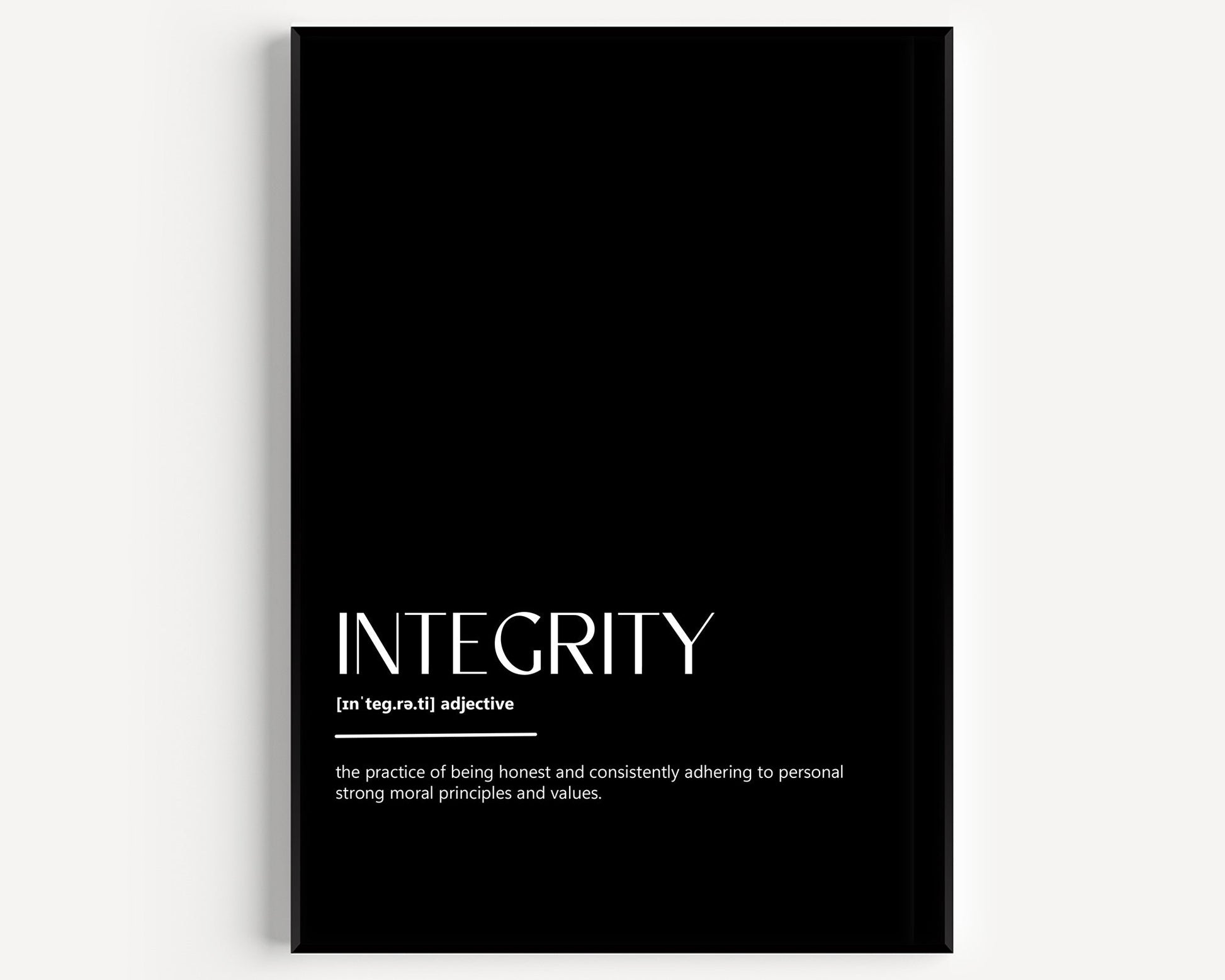 Integrity Definition Print - Version 2 - Magic Posters