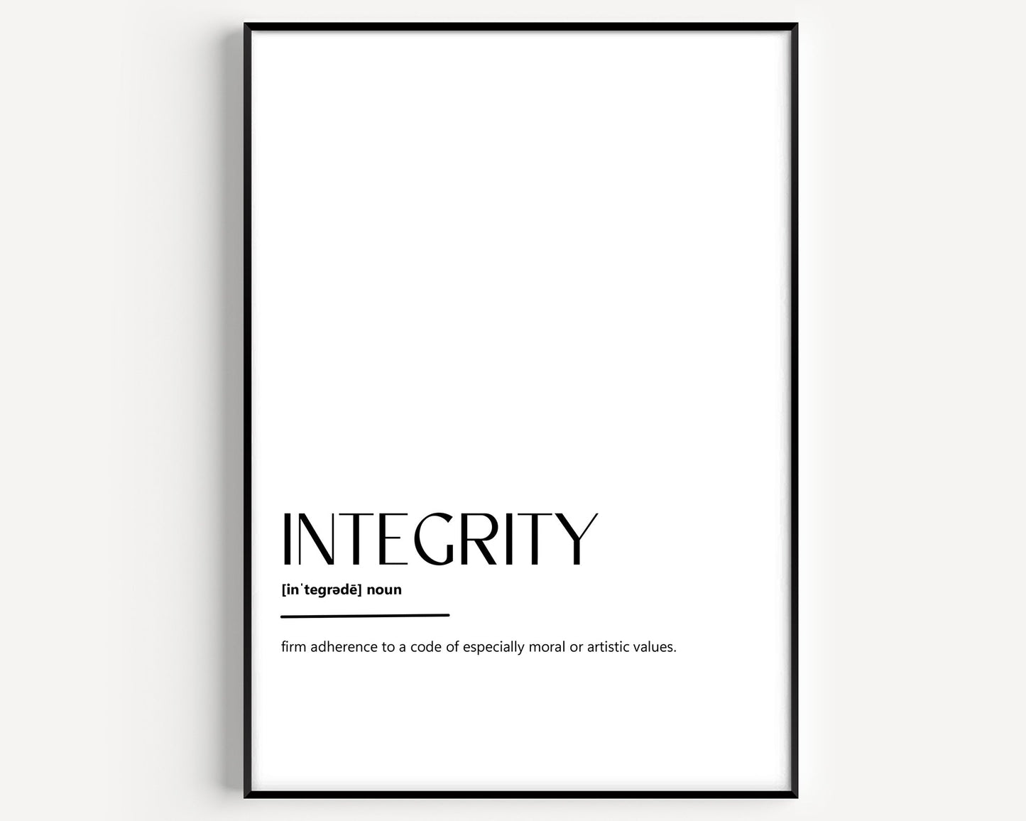 Integrity Definition Print - Version 4 - Magic Posters