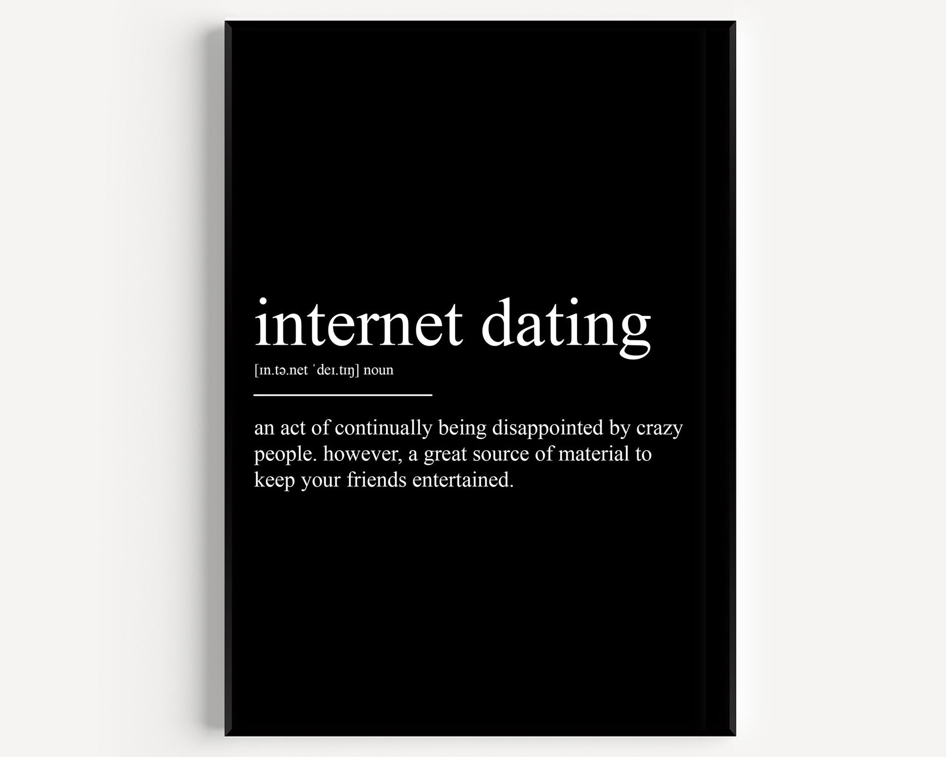 Internet Dating Definition Print - Magic Posters