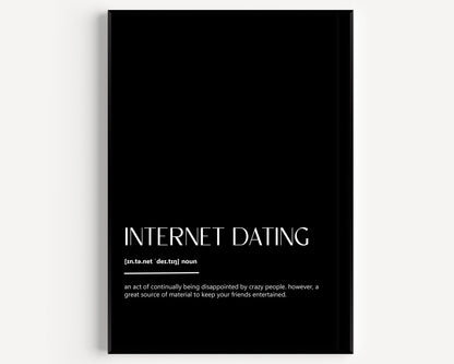 Internet Dating Definition Print - Magic Posters