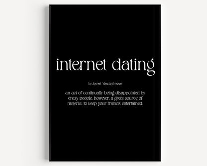 Internet Dating Definition Print - Magic Posters