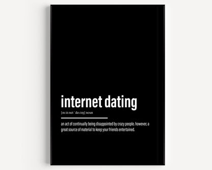 Internet Dating Definition Print - Magic Posters