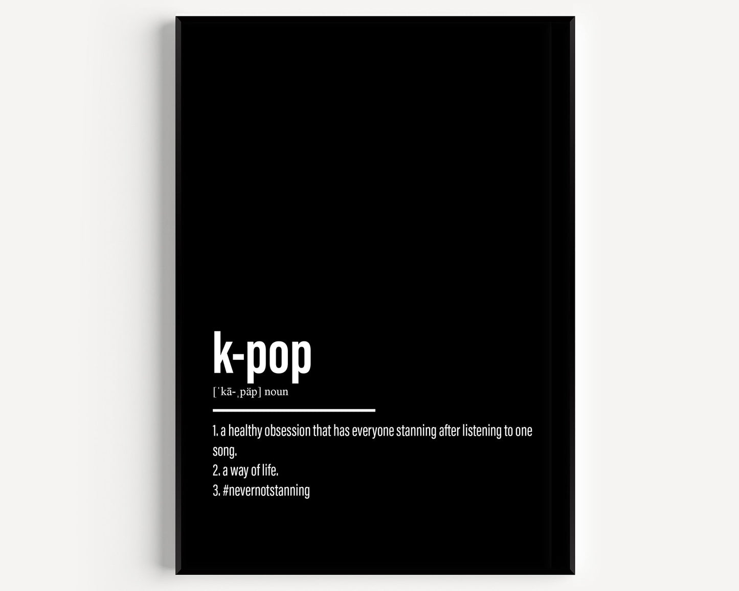 K-pop Definition Print - Magic Posters