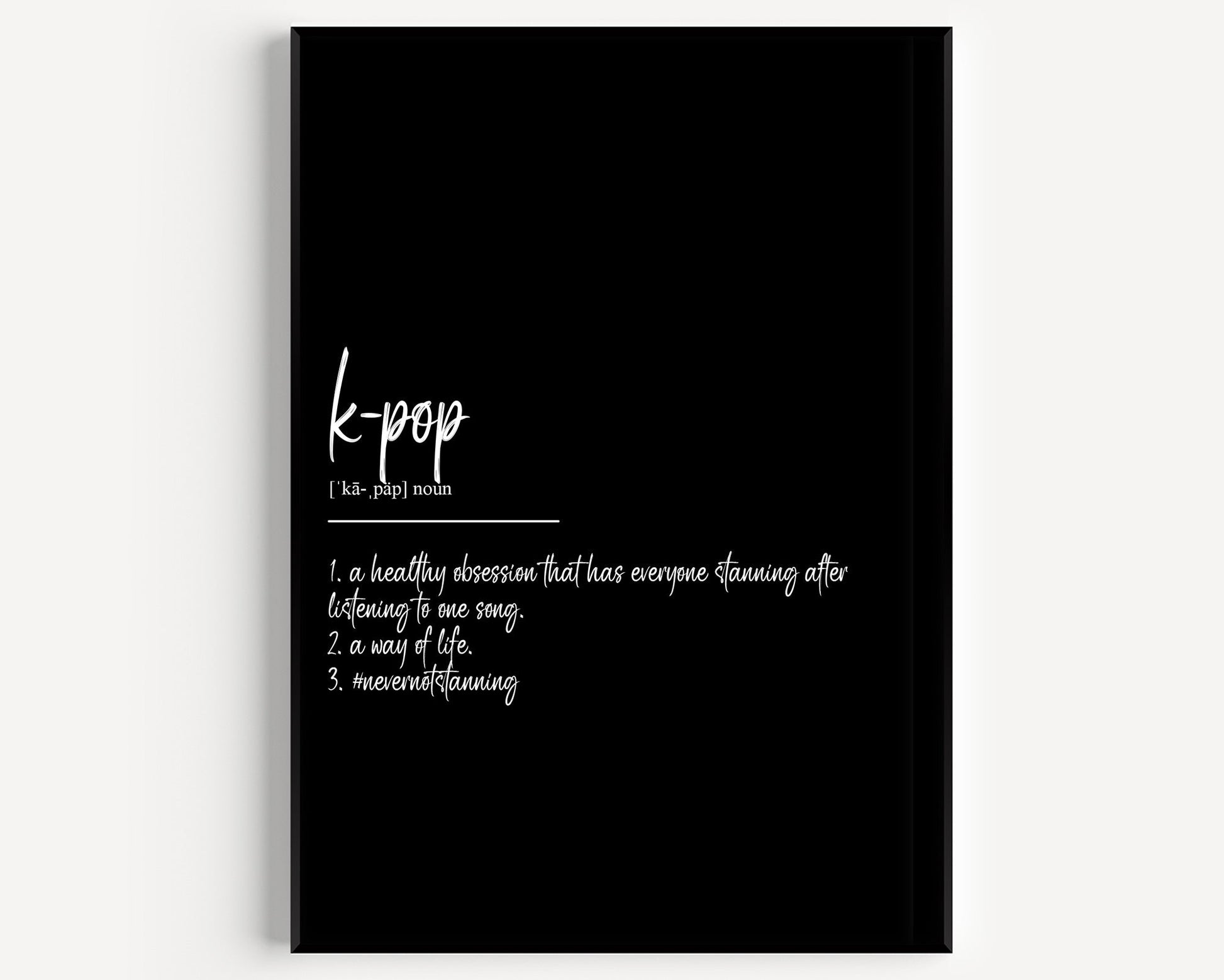 K-pop Definition Print - Magic Posters