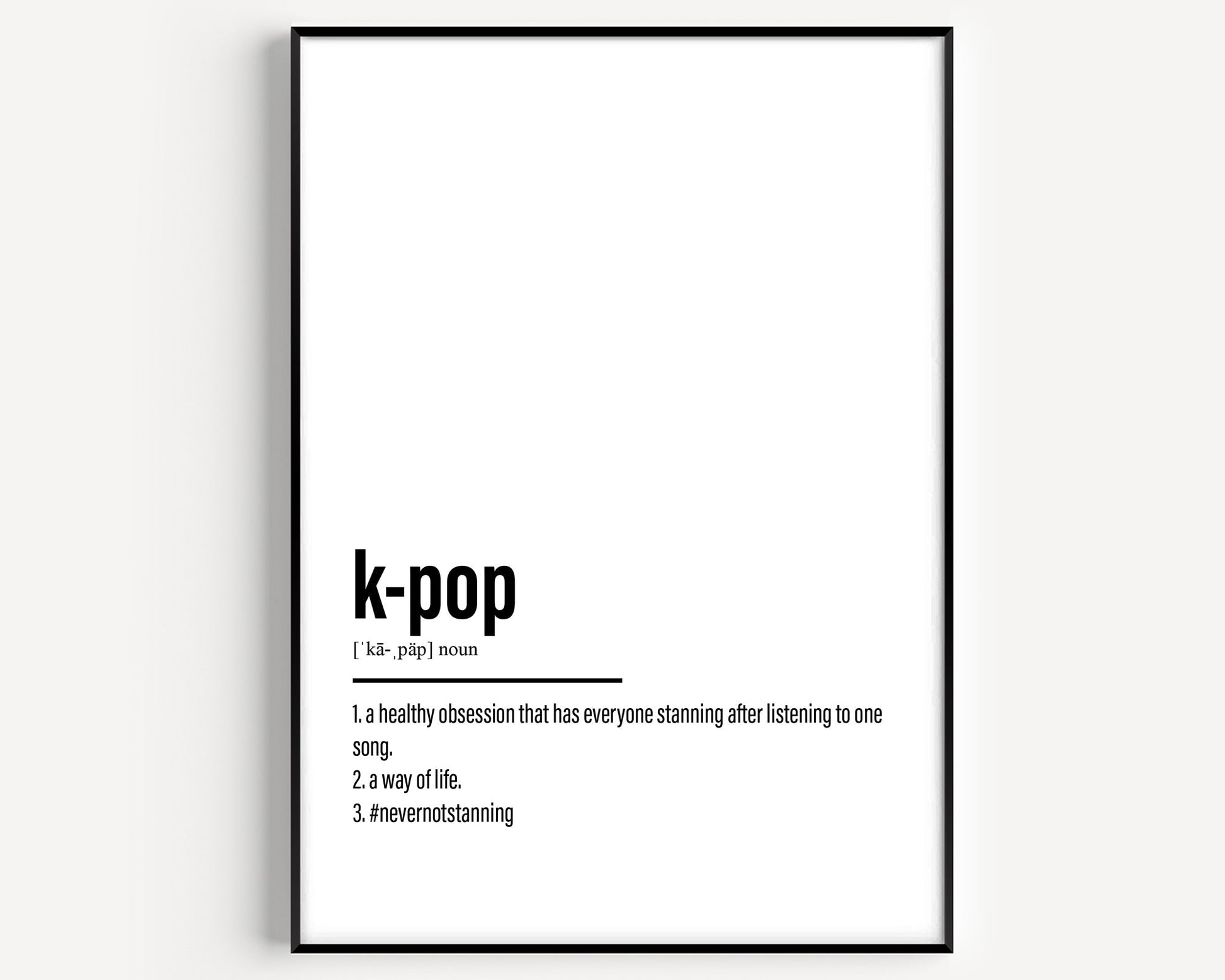 K-pop Definition Print - Magic Posters