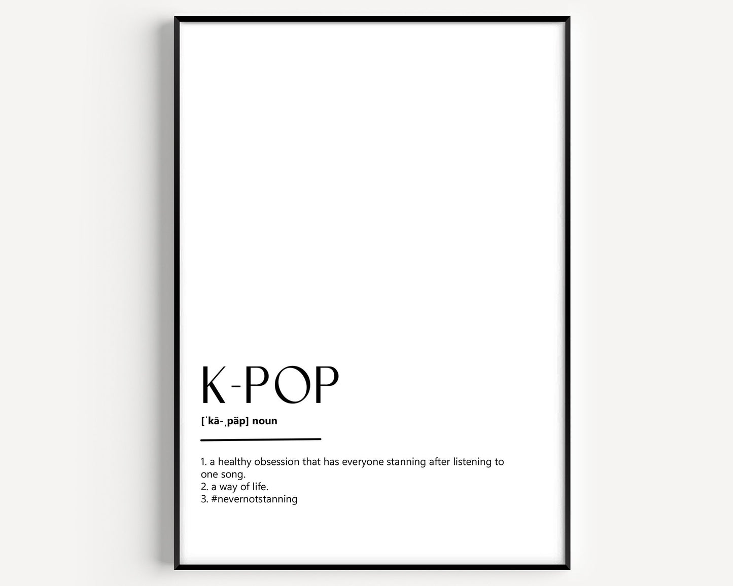 K-pop Definition Print - Magic Posters