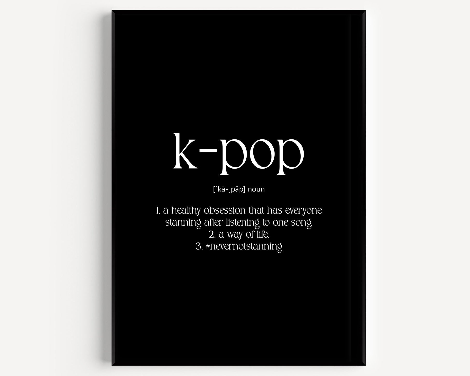 K-pop Definition Print - Magic Posters