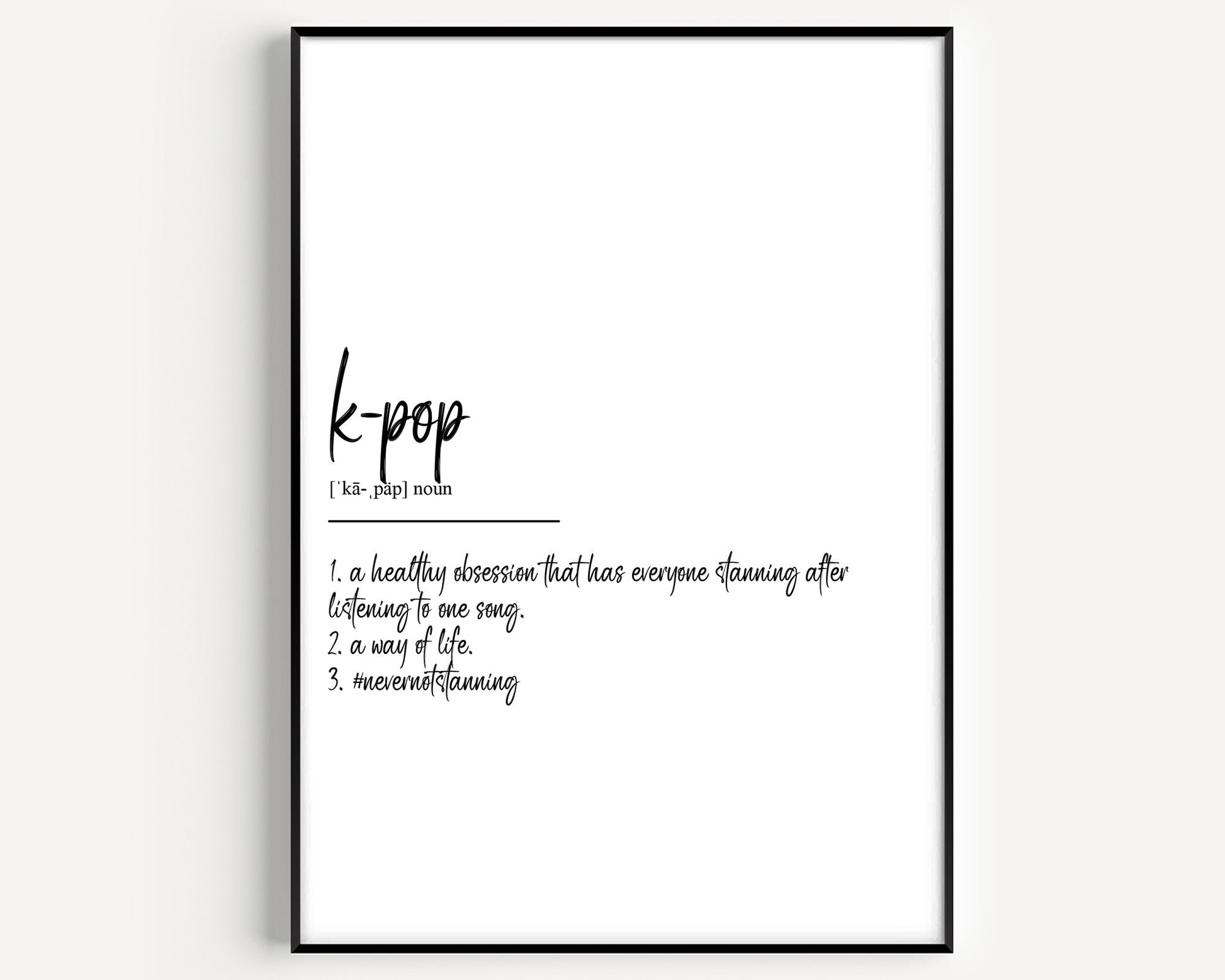 K-pop Definition Print - Magic Posters