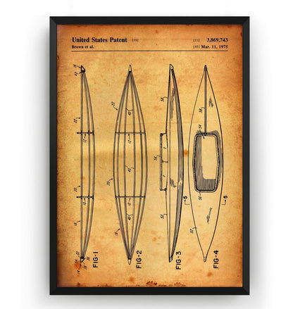 Kayak Patent Print - Magic Posters